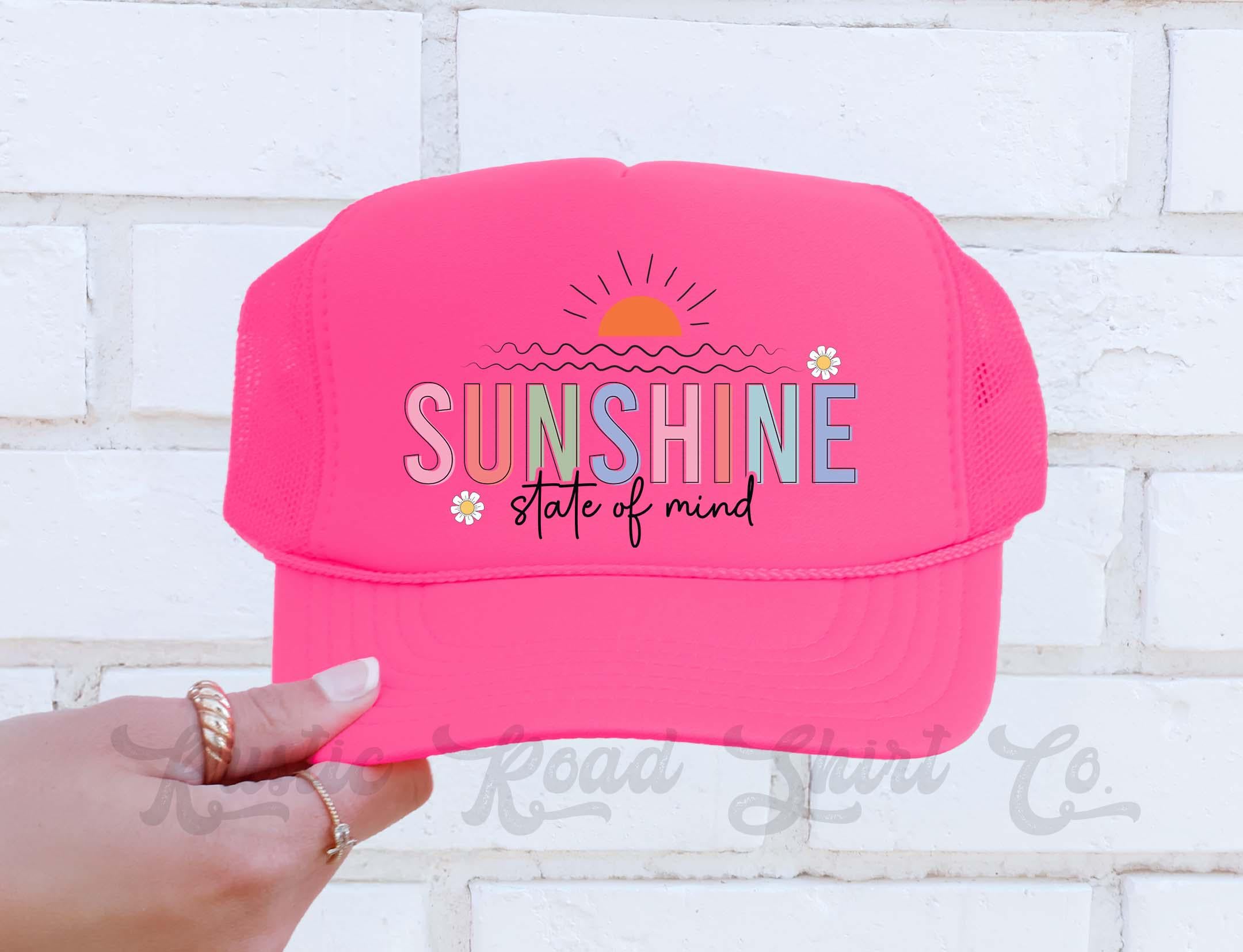 帽子 MIND THE HAT Sunshine State of Mind Hat, Lake Bum Hat, 90's Retro Neon