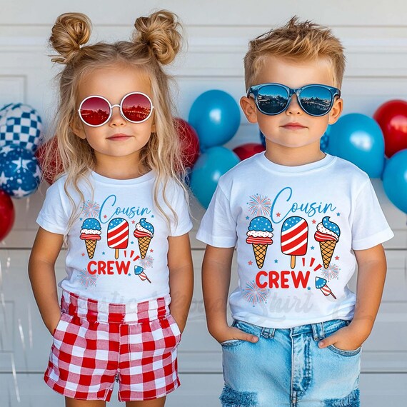 Cousin Crew 4th of July Shirt, Kids 4th of July Shirt, Girls 4th of July Shirt, Boys 4th of July Shirt, Memorial Day Shirt