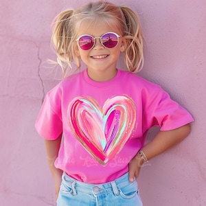 Girls Valentines Shirt, Heart Shirt, Toddler Valentine Shirt, Kids Valentines Shirt