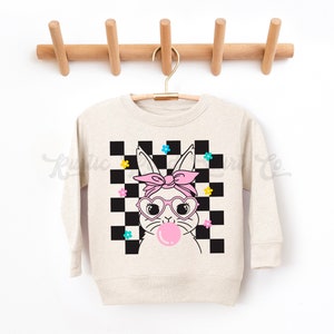 Girls Easter Sweatshirt, Bunny Sweatshirt, Toddler Easter Outfit, Girls Easter Shirt, Boys Easter Shirt, Easter Basket Gift