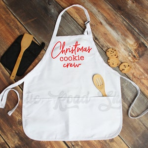 Baking Crew Apron, Christmas Baking Apron, Christmas Cookie Apron, Christmas Apron, Baking Apron, Apron for Christmas, Personalized Apron