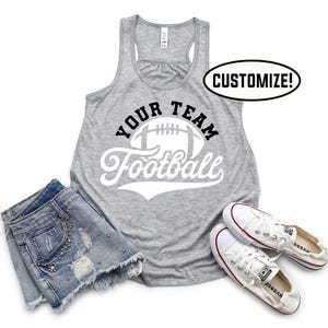 Football Team Tank Top, Football Mom Tank Top, Custom Football Tank,