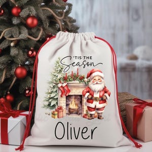 Benutzerdefinierter Weihnachtssack, Weihnachtssack, personalisierte Weihnachtsgeschenktasche, Weihnachtseinkaufstasche, Weihnachtsleckerli-Tasche