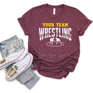 Wrestling Shirt, Wrestling Mom Shirt, Wrestling Team Shirt, Custom Wrestling Shirt