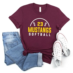 Maglietta per mamma di softball, maglietta da softball, magliette personalizzate per squadre di softball, softball della stagione preferita, magliette da softball, maglietta da softball della Bar League