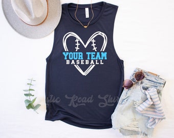 Baseball Tank Top, Baseball Mama Shirt, Softball Mom Tank Top, Softball Mama Shirt, Custom Baseball Tank Top