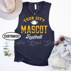 Football Team Tank Top, Football Mom Tank Top, Custom Football Tank,