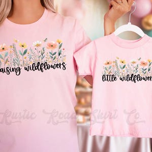Mommy and Me Outfit, Mama Mini Shirts, Floral Mama Shirt, Mother&#39;s Day Gift, First Mother&#39;s Day Gift