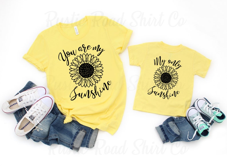 You Are My Sunshine Shirt, Mama And Mini Shirt, Mommy And Me Shirt, Matching Mama Daughter, New Mom Gift, Mothers Day Gift, 