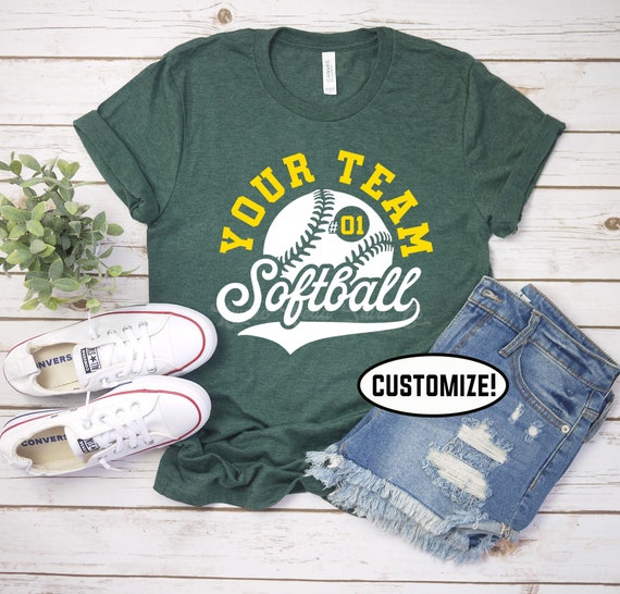Softball Mom Shirt, Custom Softball Shirt, Softball Tshirt, Softball Team Shirt, Softball Grandma Shirt, Softball Sister