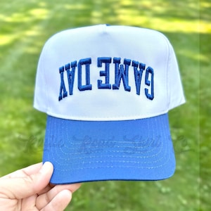 Game Day Hat, Custom Embroidered Hat, Football Mom Trucker Hat, Embroidered Team Hat, Custom Trucker Hat