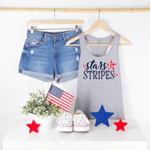 4th of July Tank Top, Women's Fourth of July Shirt, Patriotic Tank Top, USA Tank Top