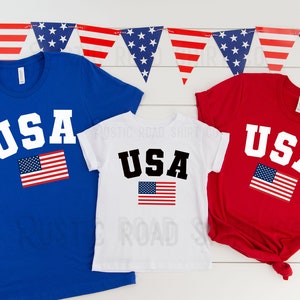 USA Shirt, Matching Fourth of July Shirts, Fourth of July Shirt, Fourth of July Shirt Women, Toddler 4th of July, Youth 4th of July Shirt