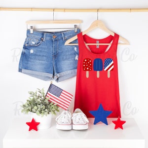 4th of July Tank, Women&#39;s Fourth of July Shirt, Patriotic Tank Top, USA Tank Top