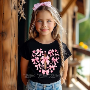 Girls Valentines Shirt, Jesus Heart Shirt, Toddler Valentine Shirt, Kids Valentines Shirt