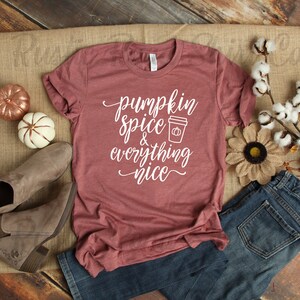 Women&#39;s Fall Graphic Tee - Pumpkin Spice T-shirt, Fall Shirt Women, blessed fall shirt, fall tshirt for women, fall shirt