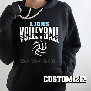 Volleyball Team Sweatshirt, Volleyball Mom Sweatshirt, Volleyball Gameday Sweatshirt, Volleyball Hoodie, Custom Volleyball Sweatshirt