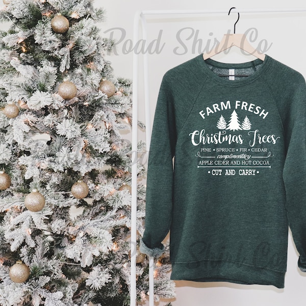 Christmas Sweatshirt, Christmas Tree Farm Shirt, Holiday Sweater, Family Christmas Sweatshirt