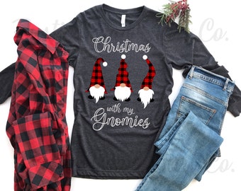 Camisa de gnomo navideño, camisa navideña familiar a juego, camisa de gnomo, camisa festiva, camisa de fiesta navideña