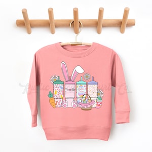 Girls Easter Sweatshirt, Bunny Sweatshirt, Toddler Easter Outfit, Girls Easter Shirt, Boys Easter Shirt, Easter Basket Gift