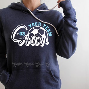 Soccer Team Sweatshirt, Soccer Mom Sweatshirt, Soccer Gameday Sweatshirt, Soccer Hoodie, Custom Soccer Sweatshirt