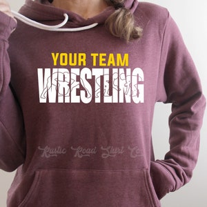 Wrestling Sweatshirt, Wrestling Shirt, Wrestling Mom Shirt, Benutzerdefinierte Wrestling Team Shirt, Sport Mom Shirt