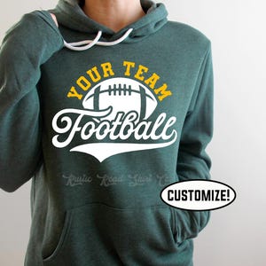 Sweater voetbalteam, sweater voetbalmoeder, sweater voetbalwedstrijd, voetbalhoodie, aangepast voetbalsweater