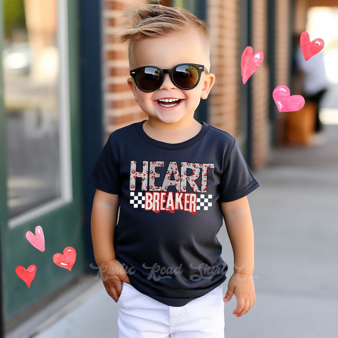 Boys Valentine Day Shirt, Heart Breaker Shirt, Kids Valentines Outfit ...