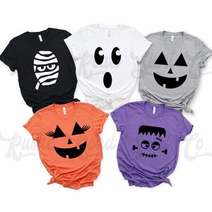 Halloween Faces Shirts, Halloween Matching Shirts, Family Matching Halloween T shirts, Witch Shirt