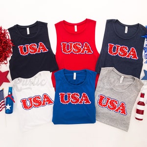 4th of July Tank, USA Tank Top, 4th of July Shirt, Fourth of July Tank, Patriotic Tank Top, America Tank Top