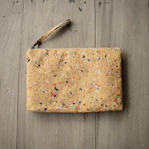 Gefütterte 13–14 Zoll Kork Laptoptasche – Nachhaltige vegane Hülle, wasserabweisende handgefertigte Tasche mit Zipper für MacBook Air/Pro