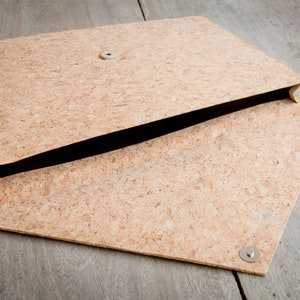 Cork Laptop Case 13 " - 14 " with magnetic closure