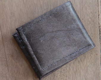 Wallet from brown leaves, folded once