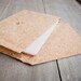 Cork Laptop Case 13 " - 14 " inch, MacBook case 13 -14 inch, handmade and vegan sleeve  (Nature)