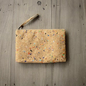 Laptop Case 13 14 inch made from cork with color dots image 7