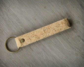 Schlüsselbund / Schlüsselband handmade aus Kork