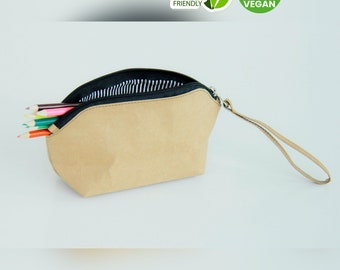 Pencil Case / Cosmetic Bag made from Kraft Paper