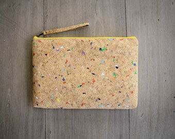 Laptop Case for MacBook 13 " - 14 " inch made from cork with color dots