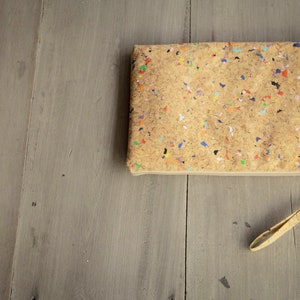 Laptop Case 13 14 inch made from cork with color dots image 10