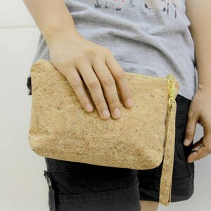 Cosmetic Bag / Pencil Case made from cork image 1