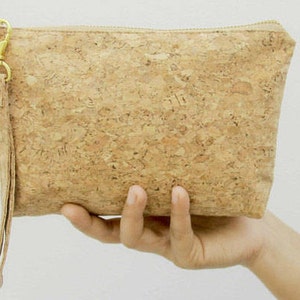 Cosmetic Bag / Pencil Case made from cork image 2