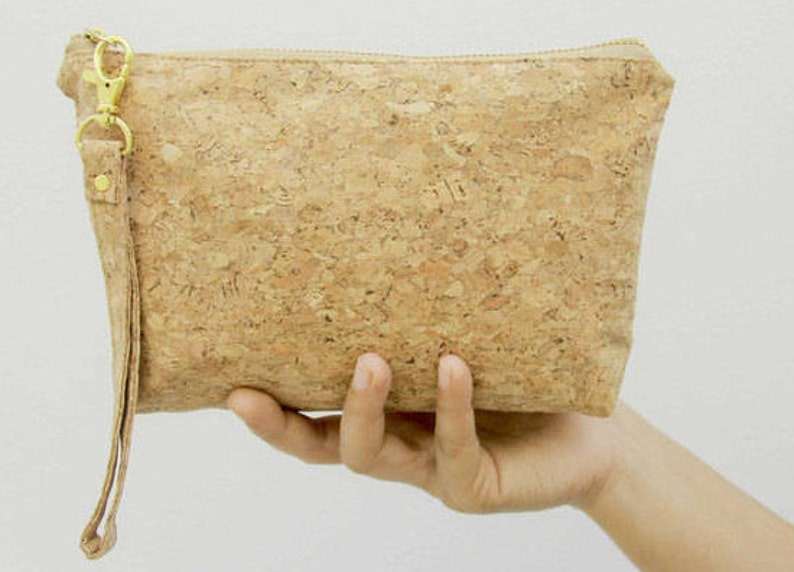 Cosmetic Bag / Pencil Case made from cork image 2