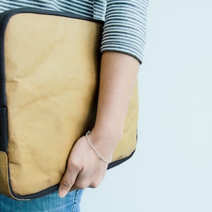 Custodia per laptop da 13" a 13,3" pollici in carta kraft con cerniera lunga