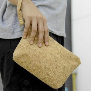 Cosmetic Bag / Pencil Case made from cork image 5