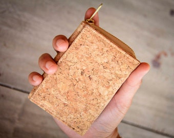 Small Wallet / Briefcase handmade from classic cork