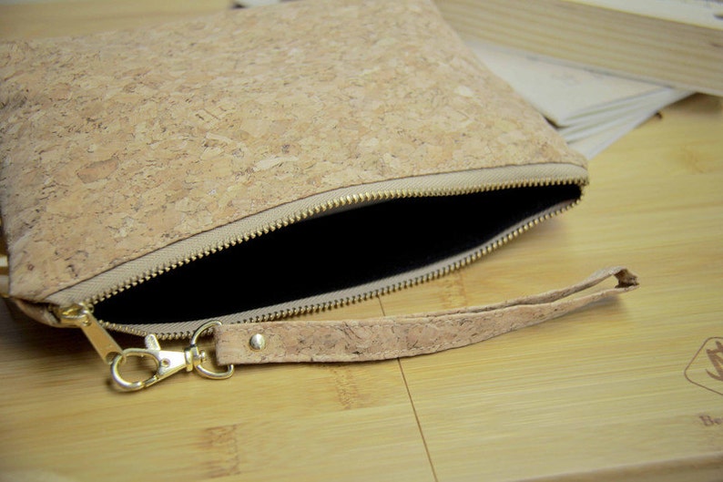 Cosmetic Bag / Pencil Case made from cork image 4