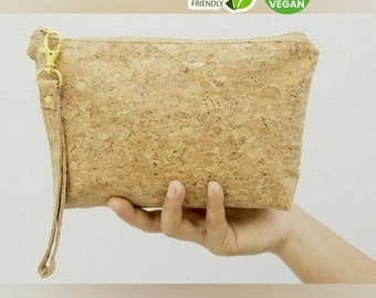 Cosmetic Bag / Pencil Case made from cork