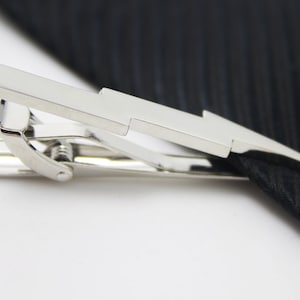 Lightning  Tie Clip, Silver Lightning Accessories, Novelty Accessories, Gift For Man