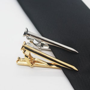 Nail, Artificial Tie Clip, Wedding  Accessories, Silver Tie Clip, Charms Accessories, Gifts