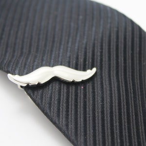 Mustache, Smile Tie Clip, Chaplin  Accessories, Silver Accessories, Novelty Accessories, Gift For Man